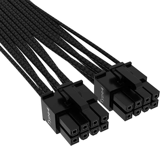 Genérico Cable PCIe 30cm 6+2 - Adaptador de potencia trenzado