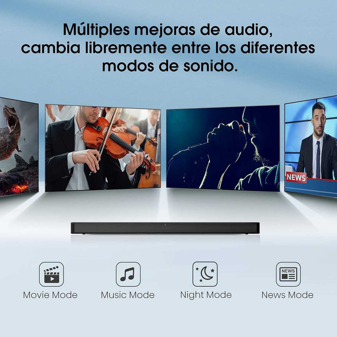 Hisense HS205G - Barra de sonido 60W con Bluetooth
